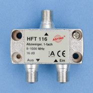 HFT 116 Abzweiger 1-fach 16   dB  F