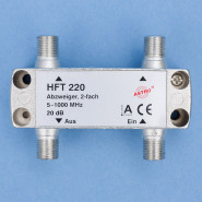 HFT 220 Abzweiger 2-fach 20   dB  F