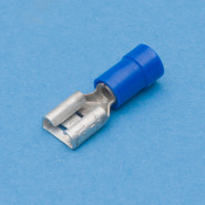 Flachsteckhülse isol. blau 1,5-2,5 mm²