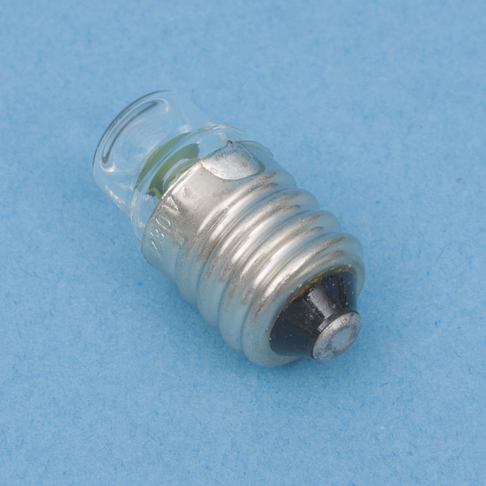 Glimmlampe für 110V selten ! Schraubsockel E14 mit Tellerelektroden und Linse 
